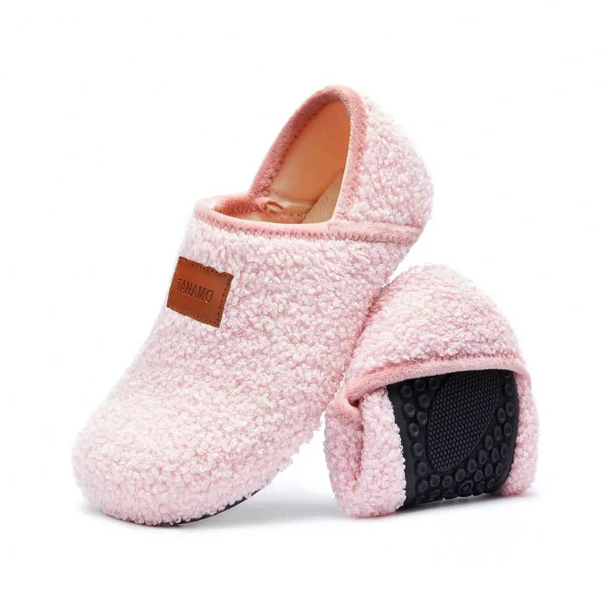 House Slippers for Women Men Indoor Barefoot Slippers Socks Furry Slip on House Shoes Cozy Comfy Slippers for Home Bedroom Travel Yoga - Love Salve